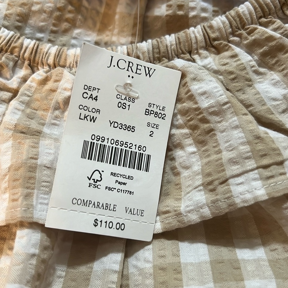 J.Crew Ruffleneck Mini Dress (NWT) - Picture 3 of 3